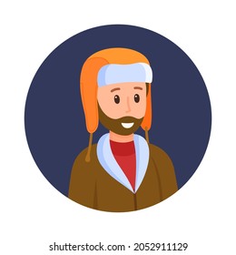 Vector illustration of a man's avatar. Picture for social networks or just as a keepsake.