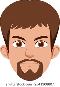 Vector illustration of a man's face