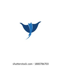 vector illustration of manta logo for electrical and more