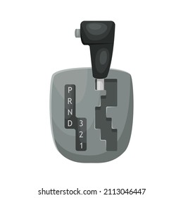 Vector illustration of a manual transmission. Car device. Simple style