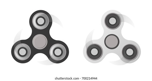 Vector illustration. Manual tricks. Vector illustration.  spinner on a white background