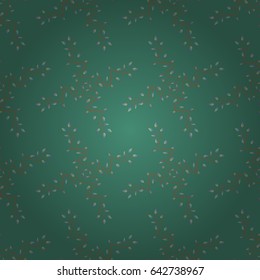 Vector illustration with many blue leaves. Trendy seamless floral pattern.