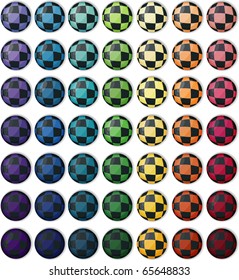 Vector illustration of many colorful circle.