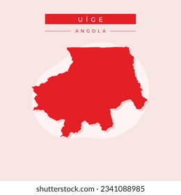 Vector illustration vector of Uíge map Africa