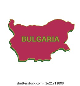 Vector illustration map of Bulgaria. Special design for web and applications.