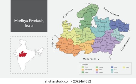 Mp Gujarat Border Map Gujarat Madhya Pradesh Border Images, Stock Photos & Vectors | Shutterstock