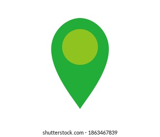 Ilustración vectorial de los marcadores de mapa, picos de empuje, picos
