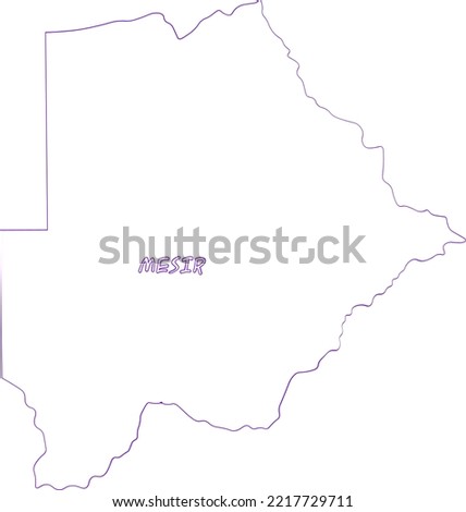 Vector illustration of a map of Nasir. High detail map in flat and outline style. Templates for your designs. Vector elements isolated on a white background.
