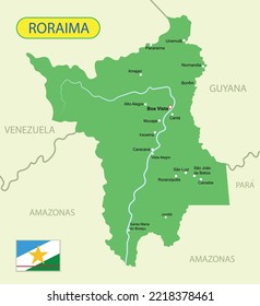 Vektorgrafik der Roraima in Brasilien