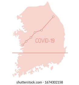 Mapa de la tasa de crecimiento de los enfermos Covid-19 2019-nCoV Virus peligroso chino de corona ncov China Pathogen coronavirus respiratorio SARS riesgo pandémico Diseño para web, impresión