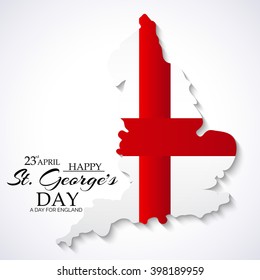 Vector illustration of a map for St George's Day.