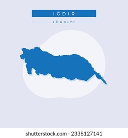 Vector illustration vector of Iğdır map Turkey