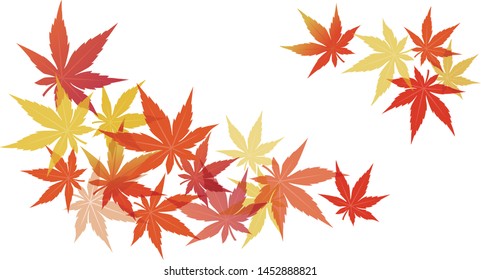 Vector Illustration of Maple leaves