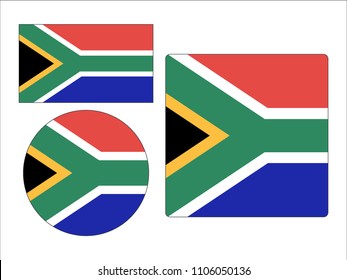 Vector illustration of Maps Set of South Africa