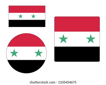 Vector illustration of Maps Set of Syria