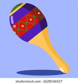 Uma ilustração vetorial de uma maracas