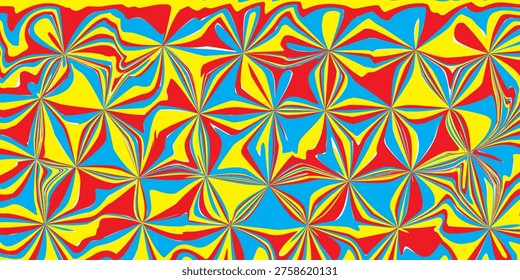 Vector illustration of marbleized effect and stains made from CMYK ink.