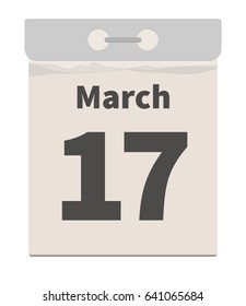 Vector illustration, March 17