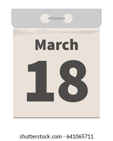 Vector illustration, March 18