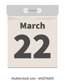 Vector illustration, March 22