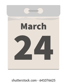 Vector illustration, March 24