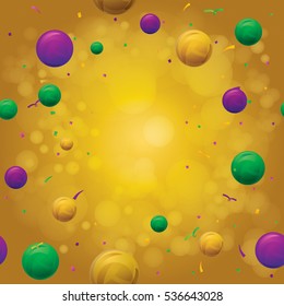 Vector illustration of Mardi Gras festival background.