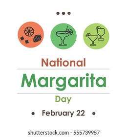 Vector Illustration For Margarita Day In February