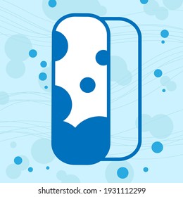 Vector illustration. marine alphabet for decoration and signature cards. For decorations. The letter is separately on the background. Letter D