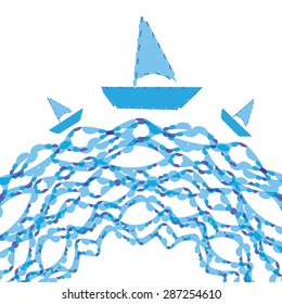 vector illustration Marine banner
