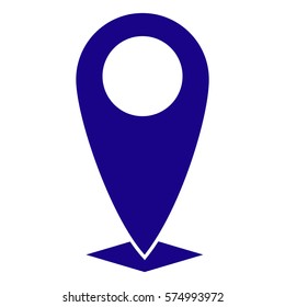Vector Illustration of Marker in Blue Icon
