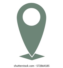 Vector Illustration of Marker Icon in Green
