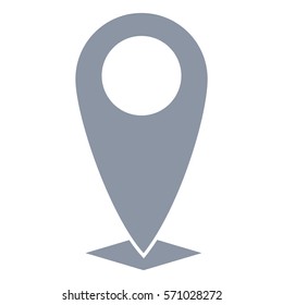 Vektorgrafik des Marker-Symbols auf Grau
