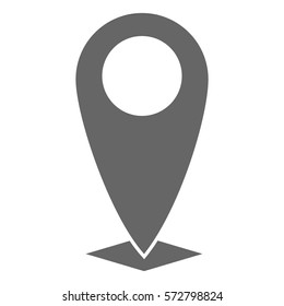 Vector Illustration of Marker Icon in Grey
