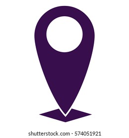 Ilustración vectorial del icono del marcador en violeta
