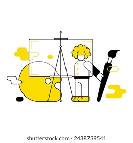 vector illustration for marketing, art, drawing. Fashionable geometric design style