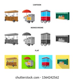 Vector illustration of marketing and tent logo. Set of marketing and outdoor vector icon for stock.