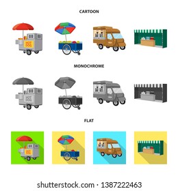 Vector illustration of marketing and tent logo. Set of marketing and outdoor vector icon for stock.