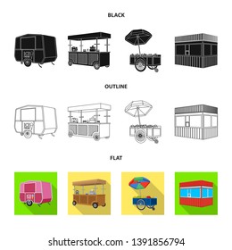 Vector illustration of marketing and tent logo. Collection of marketing and outdoor vector icon for stock.