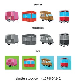 Vector illustration of marketing and tent logo. Set of marketing and outdoor vector icon for stock.