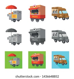 Vector illustration of marketing and tent logo. Set of marketing and outdoor vector icon for stock.