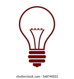 Vektorgrafik des Maroon Bulb-Symbols
