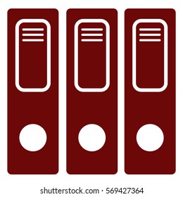 Vector Illustration of Maroon File Icon
