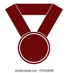 Vektorgrafik des Maroon-Medaillenzeichens
