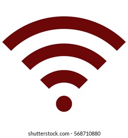 Vektorgrafik des Wifi-Symbols von Maroon
