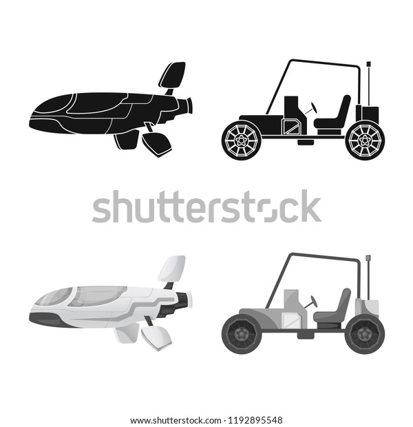 Vector illustration of mars
and space icon. Collection of mars and planet stock vector
illustration.