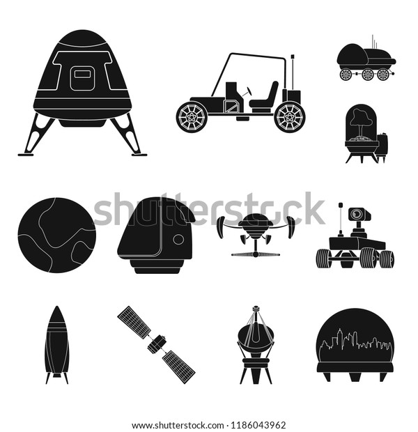 Vector illustration of mars\
and space logo. Collection of mars and planet stock vector\
illustration.