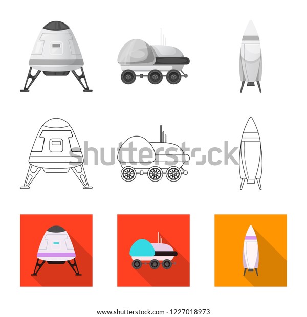 Vector illustration of mars
and space logo. Collection of mars and planet stock vector
illustration.