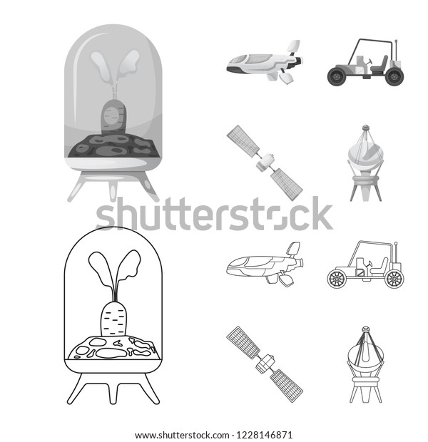 Vector illustration of mars and
space logo. Set of mars and planet stock vector
illustration.