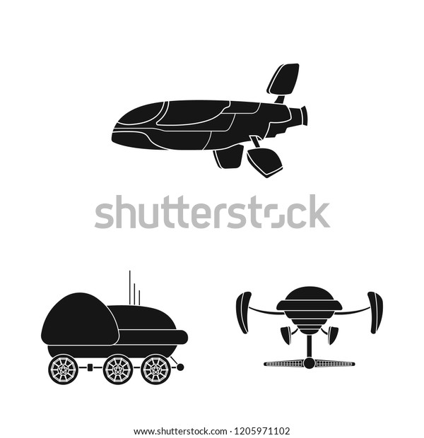 Vector illustration of mars and\
space sign. Collection of mars and planet vector icon for\
stock.