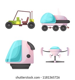 Vector illustration of mars and space symbol. Collection of mars and planet stock vector illustration.